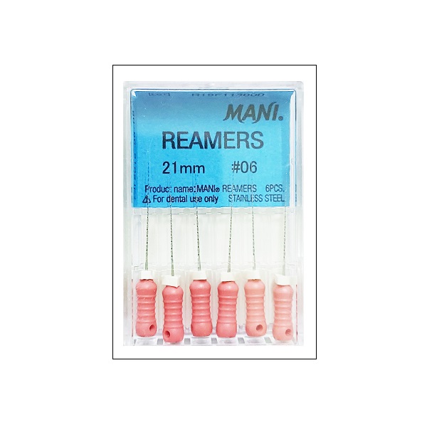 Mani Reamer Pack Of 6 File 15-40 (21mm)
